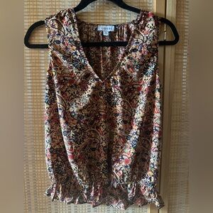 Evereve Multicolor Paisley Sleeveless Blouse